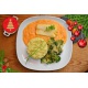 Kabeljauw in kreeftensaus met broccoli en aardappelpuree
