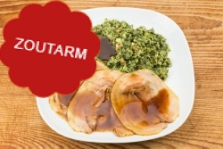 Natriumarme stamppot boerenkool met varkensfricandeau