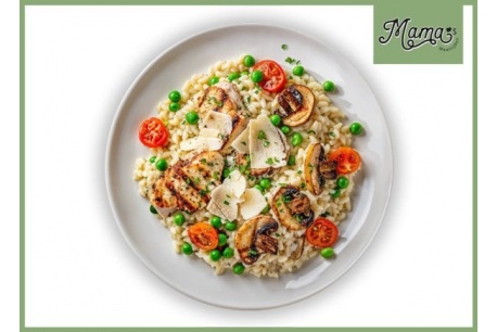 Mama's Romige risotto met kip en boschampignon